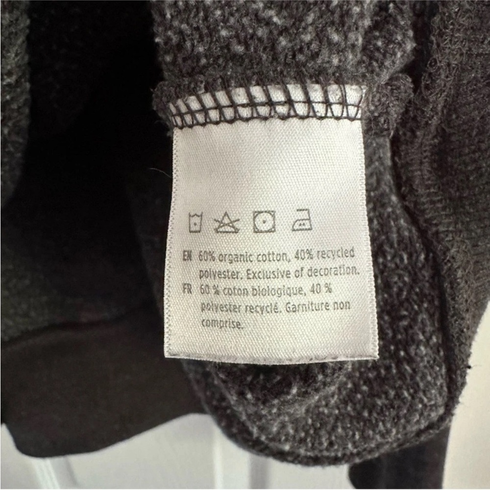Size L Tentree Men’s Grey‎ Logo Hoodie Pullover Kangaroo Pocket Eco Sweatshirt - Picture 6 of 6